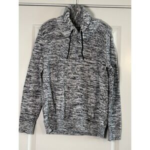 Express Sweater Mens Large Heather Gray Knitted Shawl Neck Soft Cozy Outerwear